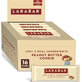 Larabar Peanut Butter Cookie Fruit &amp; Nut Bars, 16 ct, 27.2 oz | Gluten-Free, Vegan, Dairy Free, Soy Free, Kosher, Non-GMO, 7G Protein, 3 Ingredients, No Sugar Added