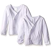 Spasilk Unisex Baby Unisex-Baby Newborn 2 Pack Long Sleeve Side Snap Tee