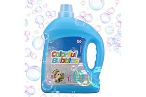 Bttyu Bubble Solution, Bubble Refill Solution for Kids Bubbles Party Favors, Bubbles for Bubble Machine, Bubble Wand, Bubble Gun, Wedding Bubbles Blower (1 L/1.1KG)