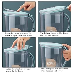 Berglander Fridge Door Water Pitcher With Lid