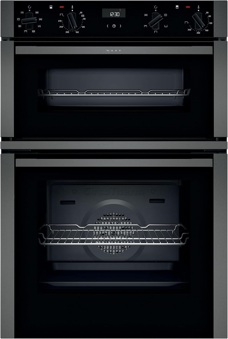 Neff N50 Double Oven CircoTherm EasyClean Graphite 88.8x59.4x55cm