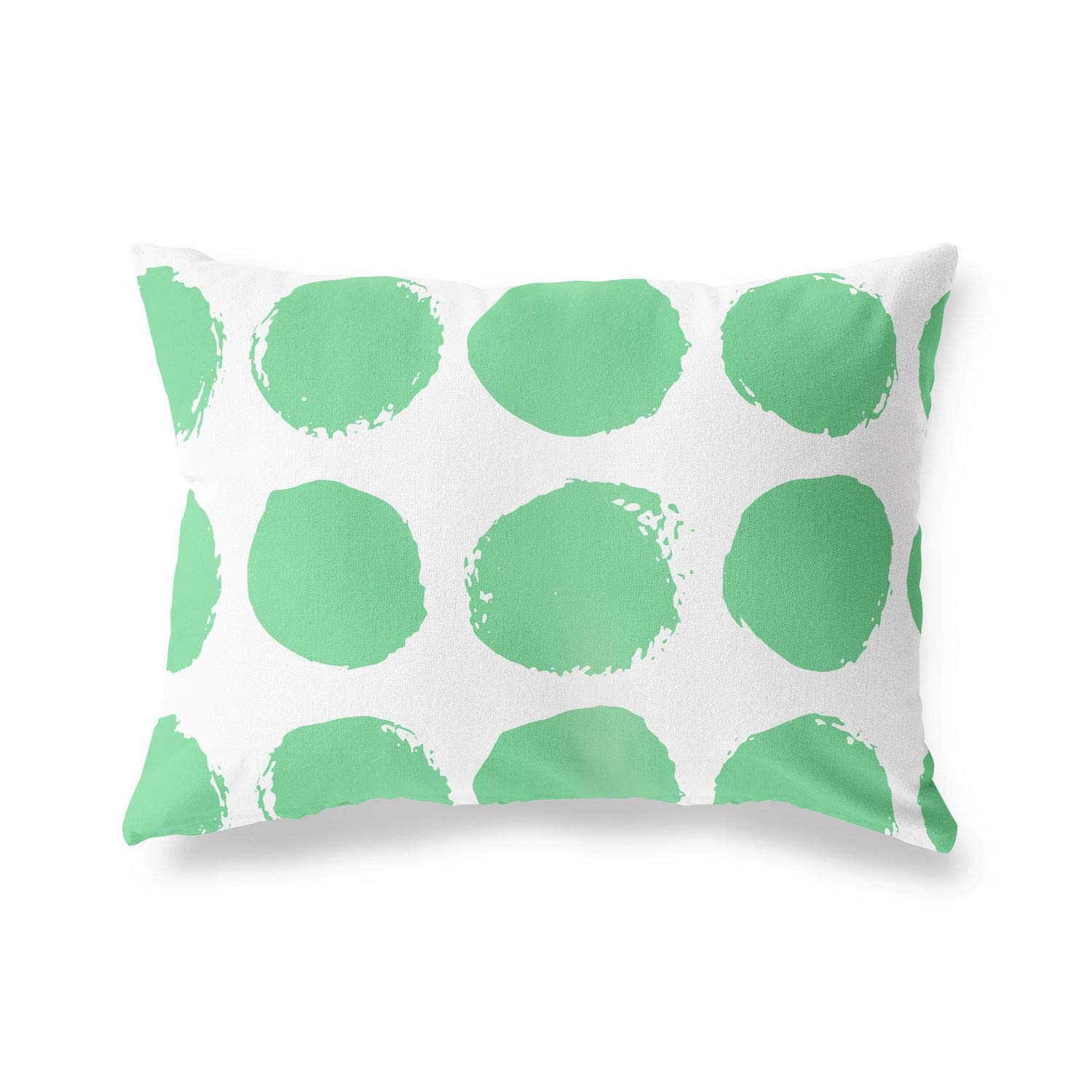 BonaMaison Decorative Cushion Cover, Petrol Green-White Throw Pillow Covers, Home Decorative Pillowcases for Livingroom, Sofa, Bedroom, Size: 45X60 Cm - Designed and Manufactured in Turkey