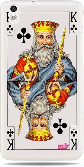 Amazon Gruv Premium Case プレミアムケース クラブのキングポッカとブラックジャックのカード デザイン の間 Htc Desire 816 800 ハードカバーの裏面に最高質のデザイナープリント Grgѓzh G Vђњv 家電 カメラ