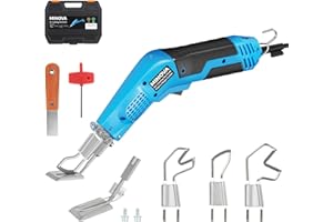 MINOVA Air Cooled Pro Electric Hot Knife Fabric Cutter Rope Cutting Tool Kit with Blades & Accessories