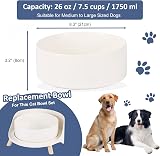 AHX Ceramic Dog Bowl 8 Inch Non-Spill Wide Deep Food & Water Bowl view 2