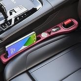 MBERFITU 2 Pack Car Seat Gap Filler Organizer, PU Leather Seat Crevice Blocker Fill The Gap Between Seat and Center Console S