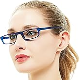 OCCI CHIARI Womens Reading Glasses TR90 Reader For Men 1.0 1.25 1.5 1.75 2.0 2.25 2.5 2.75 3.0 3.5 4.0 5.0 6.0 (Blue,200)
