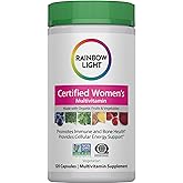 Rainbow Light Multivitamin for Women | 120 Capsules | with Organic Fruits and Vegetables | Vegetarian, Non-GMO