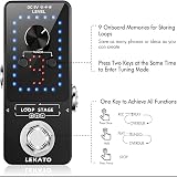 LEKATO Guitar Looper with Built-in Tuner, 9 Loop Tracks, 40 Min Overdub view 5