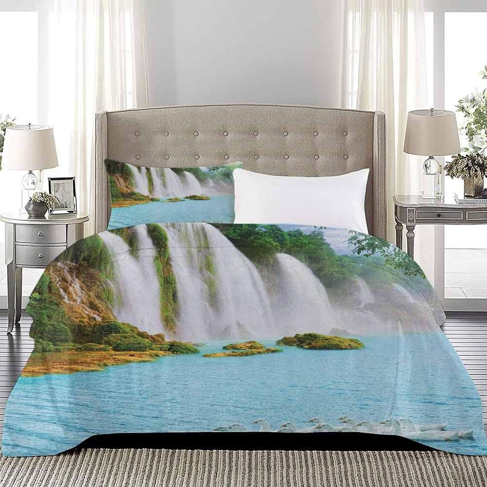 UNOSEKS LANZON - Juego de funda de edredón con imagen de una gran