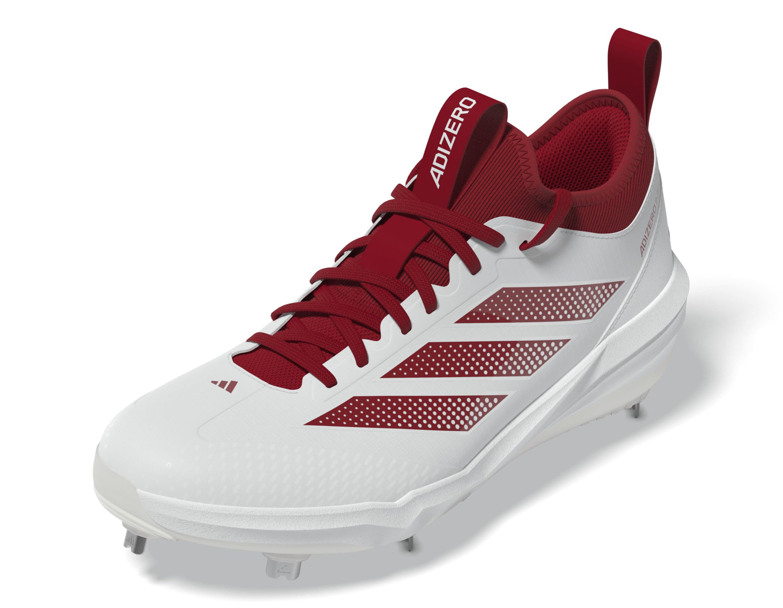 Adidas Men’s Adizero Impact 2.0 Baseball, White/Team Power Red/Team Power Red, 7