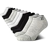 Calvin Klein Womens No Show Socks - 12 Pack Breathable Cushioned Athletic Performance Low Cut Running Socks for Women