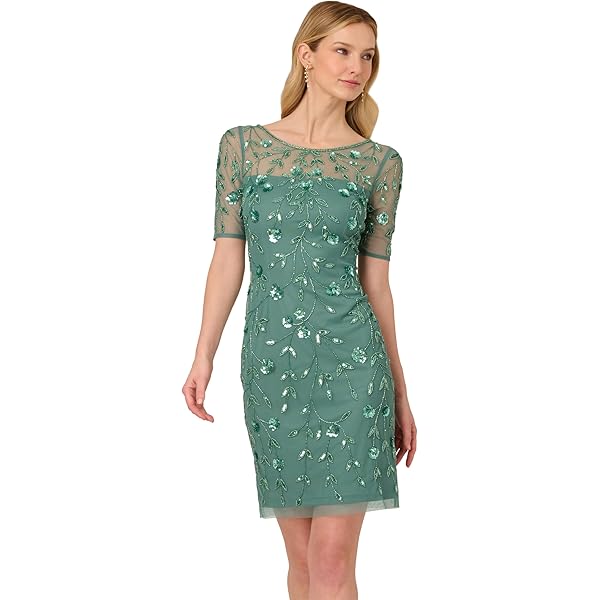 sachin and babi light blue dress embroidered off the shoulder dress-3 main image 1