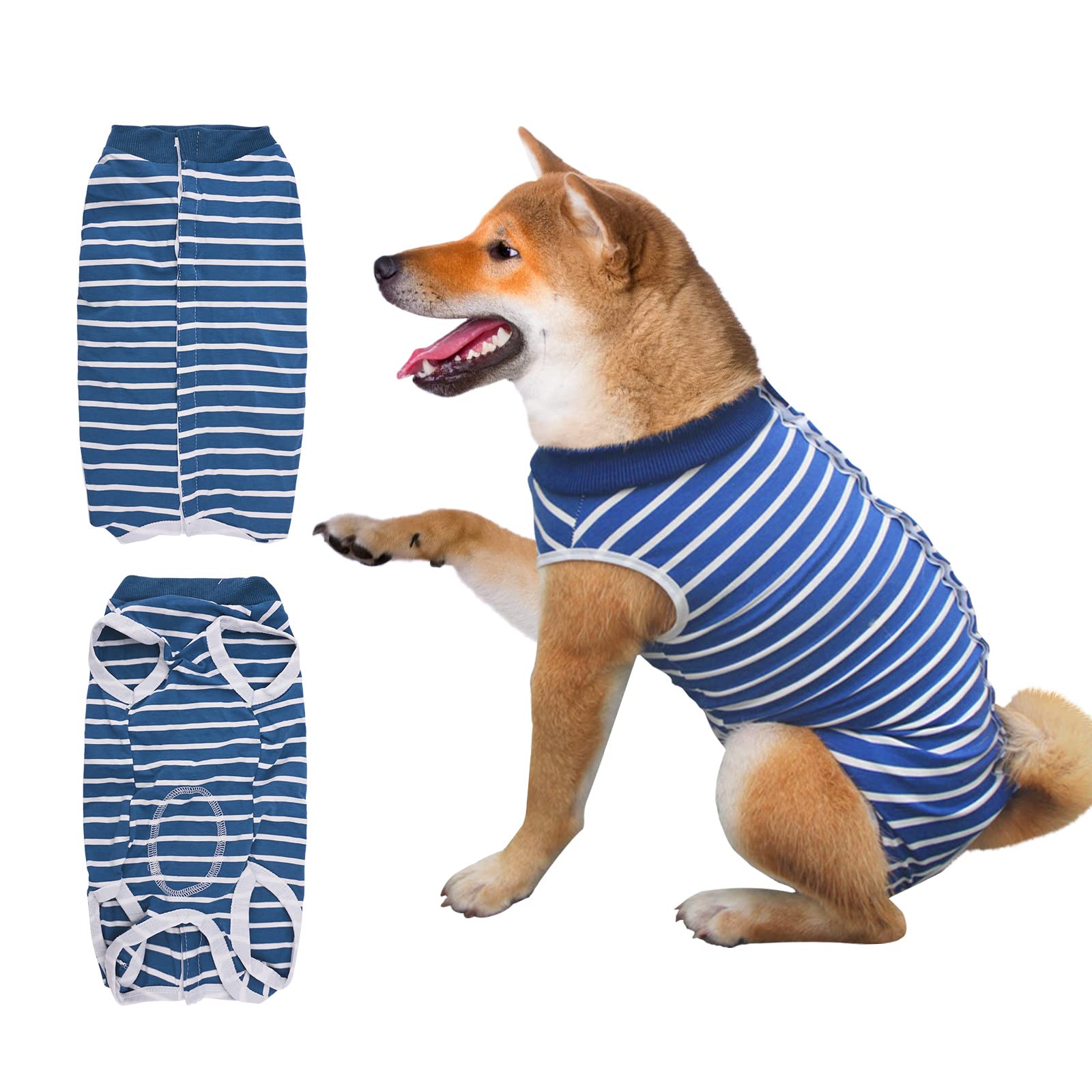 Recovery Suit for Dogs and Cats After Surgery - Surgical Shirt for Female Male Pets, Cone E-Collar Alternative Vest, Post-Operative Abdominal Wounds Protector, Prevent Licking