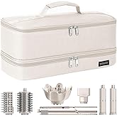 ZRRAJOY Double Layer Storage Case For Shark Flexstyle, Travel Carrying Case For Shark 430/440 Flexstyle, Organizer Bag For Shark Flexstyle/Dyson Airwrap Styler Attachments