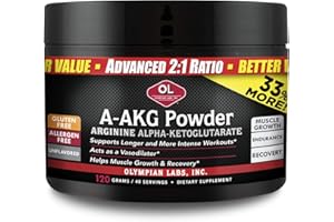 Olympian Labs A-AKG Powder, 40 Servings, 4.2 Oz