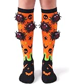 Bibalabili Halloween Crazy Socks For Kids Silly 3D Plush High Tube Socks | Wacky Funny 3D Plush Accents Halloween Socks For Crazy Sock Day & Gifts. Soft Cotton Fits Kids Ages 3-12