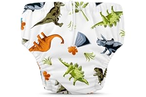 Charlie Banana Reusable Swim Diaper, Washable, Adjustable Drawstring for Baby Girls Boys, Soft and Snug Waterproof Fit to Pre