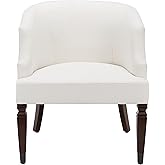 SAFAVIEH Home Collection Ibuki White/Walnut Accent Chair