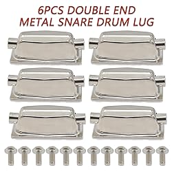 Cheerock 6pcs Double End Metal Snare Drum Lug, Bass