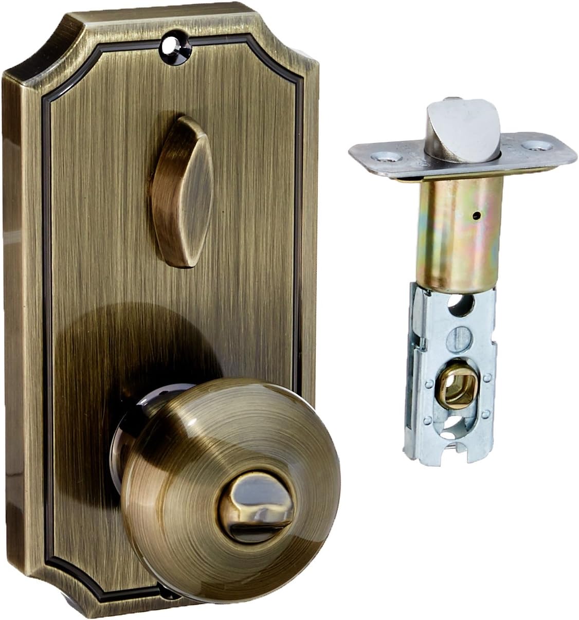 Weslock 01400IA3820 Lexington 1400 Series Entry Handle, Antique Brass