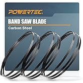 POWERTEC 13603 Bandsaw Blades 93-1/2 Inch Assortment for Woodworking and Soft Ferrous Metals – 3 Pack