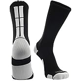 TCK Baseline Crew Athletic Socks for Basketball, Football & Sports – Moisture Wicking & Cushioned