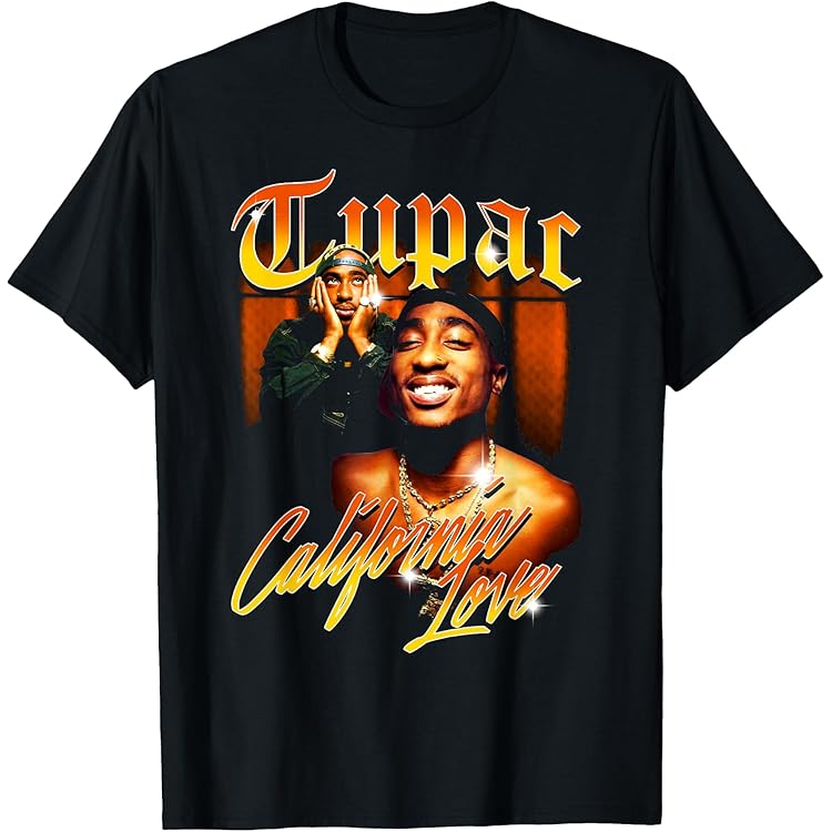 Tupac 2Pac T Shirt All Eyez Homage Logo Official Mens Black Size L