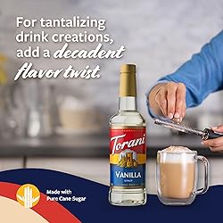 Torani Coffee Syrup, Vanilla Flavored Syrup for