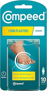 Compeed Corn Plasters Medium 10 Hydrocolloid Cushioned Relief Foot Care view 1