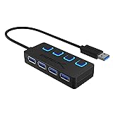 Sabrent 4-Port USB 3.0 Hub with Individual LED