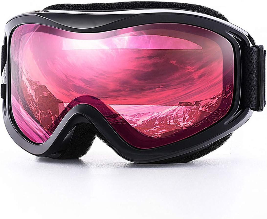 elecouble Ski Goggles Snow Sports Snowboard Over Glasses Goggles with Anti Fog Uv Protection