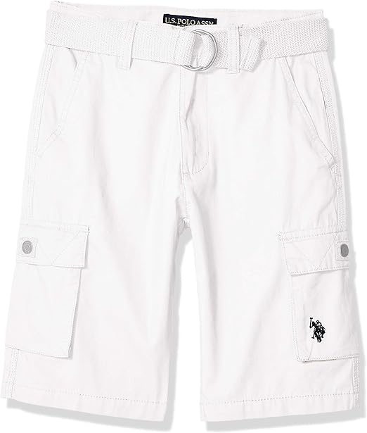 cargo white shorts