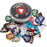 Donner Guitar Picks Celluloid 48 Pack with Case Includes Thin, Medium, Heavy & Extra Heavy Picks