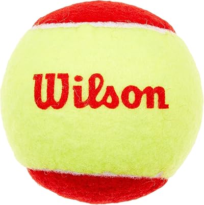 Wilson Kid's Starter Tennis Balls Pack of 12 Yellow Red Soft Bounce
