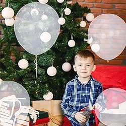 18 Inch Clear Balloons 12 Pack Large Latex Party