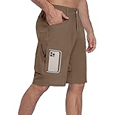 Little Donkey Andy Men's Hiking Cargo Shorts Quick Dry Waterproof Lightweight Golf Shorts Stretch Casual Short with 9 Pockets