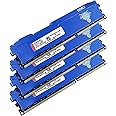 Yongxinsheng DDR3 32GB Kit (8GBx4) Desktop RAM 1866MHz PC3-14900 UDIMM Non-ECC Unbuffered 1.5V 2Rx8 Dual Rank 240 Pin CL13 PC Computer Memory Upgrade Module (Blue)