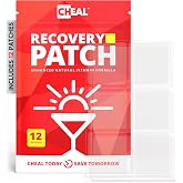 CHEAL Party Recovery Patches - 12 Pack - Bounce Back After a Night Out. B Complex Formula for Better Mornings - 100% Natural. Transparent &amp; Waterproof - Party Essential - Made in USA