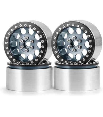 Amazon.com: Hot Racing BLW22H18 Raw Steel 2.2 Beadlock 6-Lug 8