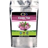 Optimally Organic ESSIAC Tea - Tea Bag Cut - 8 Herb Recipe by Rene Caisse! USA & EU Grown Burdock Root - Sheep Sorrel Whole Plant with Roots - Blessed Thistle - Kelp - Watercress, Red Clover, Slippery Elm, Turkey Rhubarb