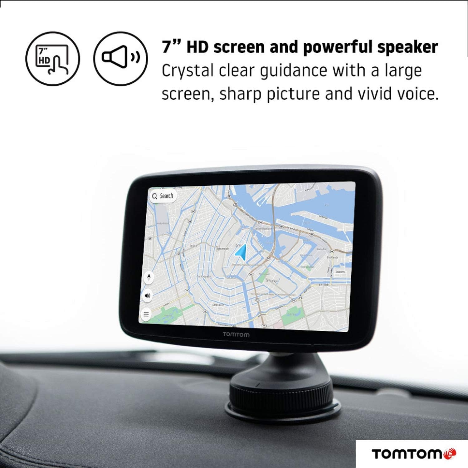TomTom Car Sat Nav GO Discover, 7 Inch, with Traffic Congestion and
