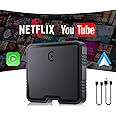 Wireless Carplay Adapter, Car Play Adapter Supports Netflix, YouTube, TF Card Plug & Play, Android Auto Wireless Adapter CarPlay Dongle Fits for Factory Wired CarPlay Cars from 2015 & iOS10+