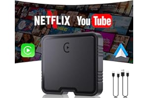 DKGEA Wireless Carplay Adapter, Car Play Adapter Supports Netflix, YouTube, TF Card Plug & Play, Android Auto Wireless Adapter CarPlay Dongle Fits for Factory Wired CarPlay Cars from 2015 & iOS10+