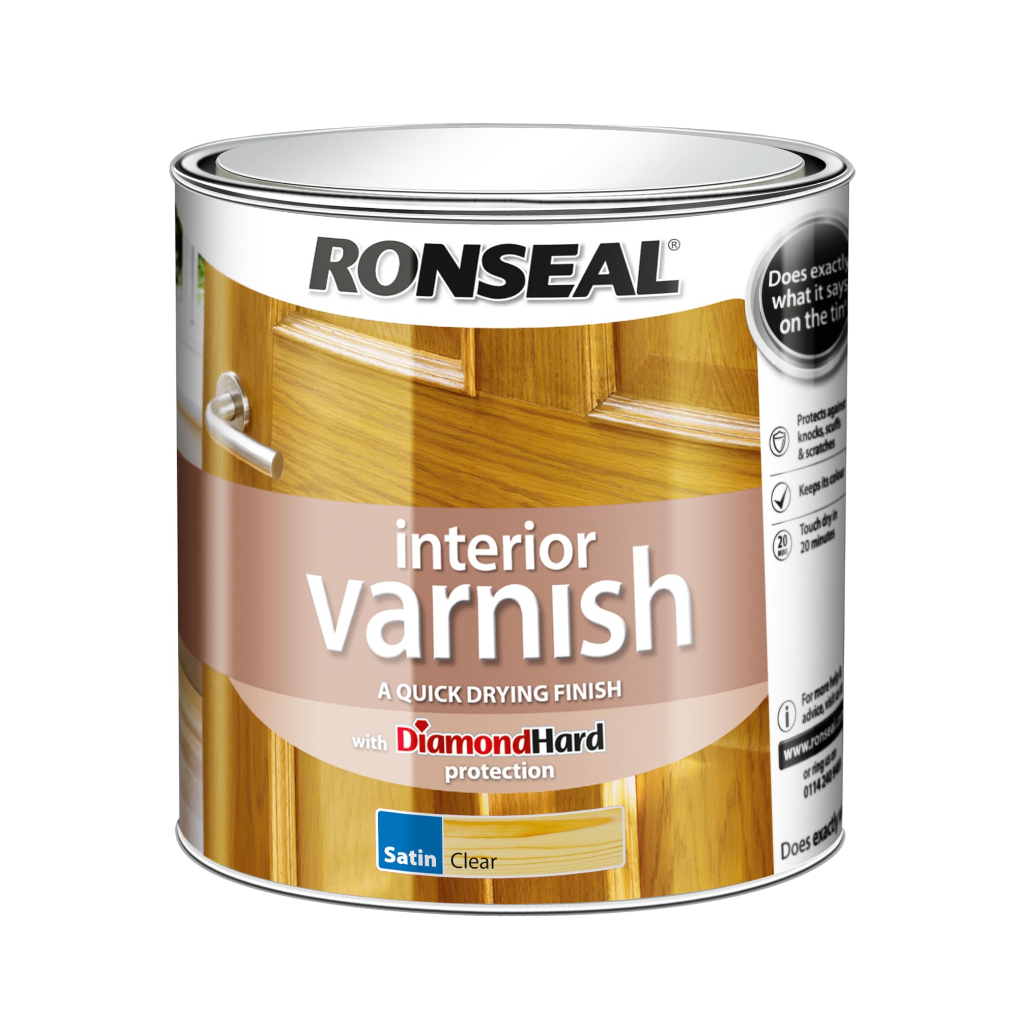 Ronseal Interior Varnish Clear Satin 2.5L
