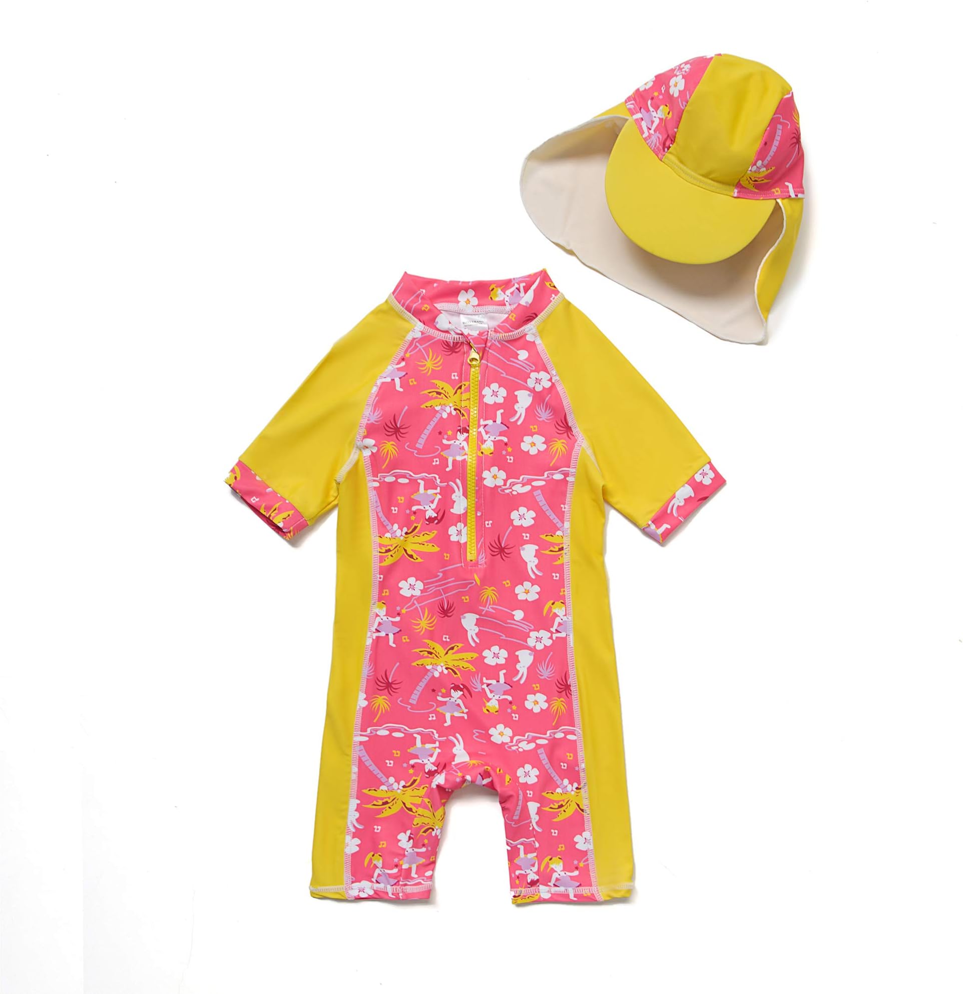 Baby/Toddler Girl One Piece Swimsuit with UPF 50+ Sun Protection