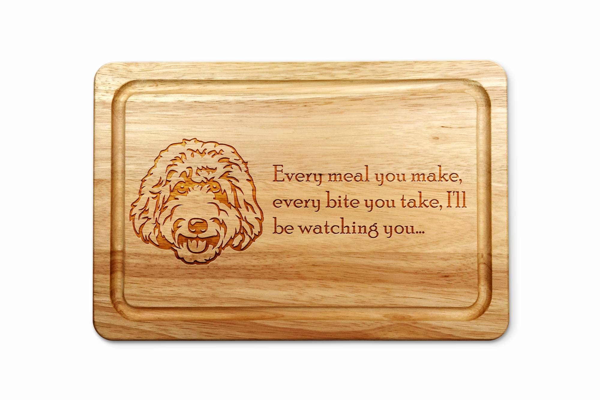 Personalised Labradoodle Chopping Board 30cm x 20cm