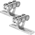 2-Pack Electric Hoist Roller Trolleys - 6-Wheel Heavy Duty Trolley For PA200-1000 Hoists, 440-1800 Lb Capacity