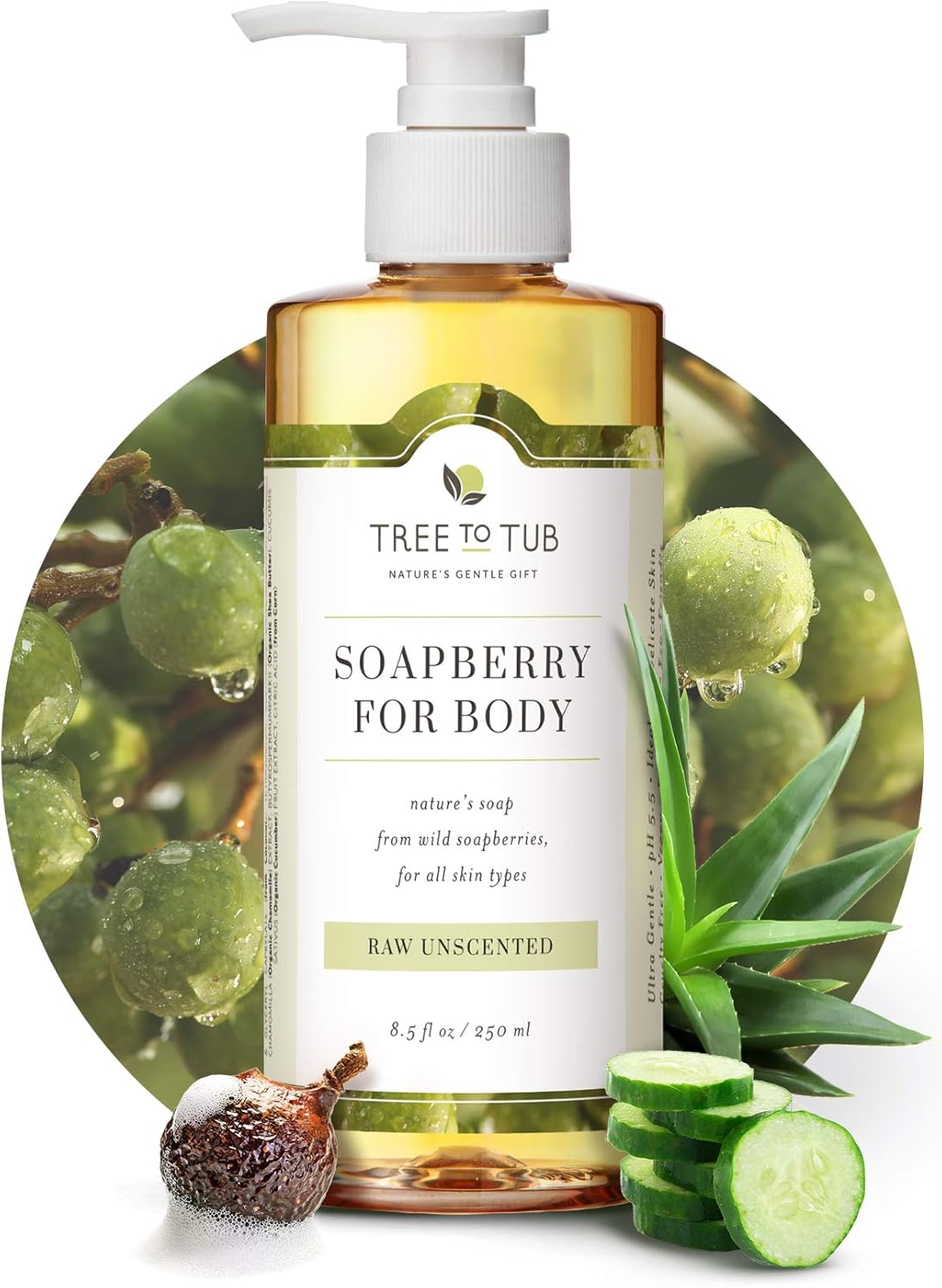 Tree to Tub Real,Sensitive Skin Body Wash. The Only Ph 5.5 Balanced