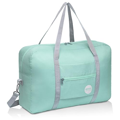 Cabin Bag 45x36x20 for Easyjet Airlines Underseat Travel Bag Holdall Bag  Carry on Hand Luggage Weekend Bag for Women and Men, B-mint Green With